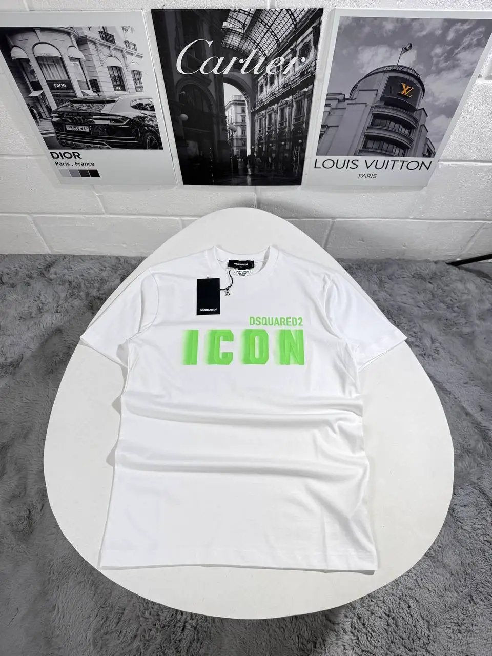 DSQ2 T SHIRT WHITE by Stock supplier