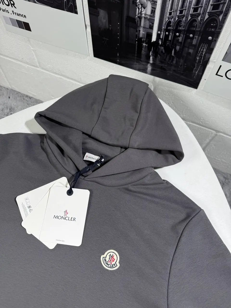 MNCLR DARK GREY HOODIE Stock supplier