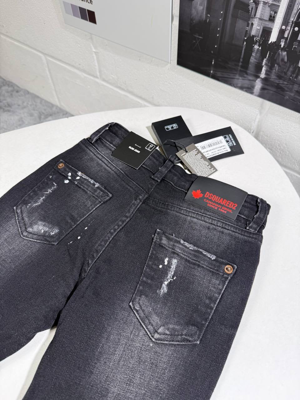 DSQ JEANS KIDS BLACK by Stock supplier