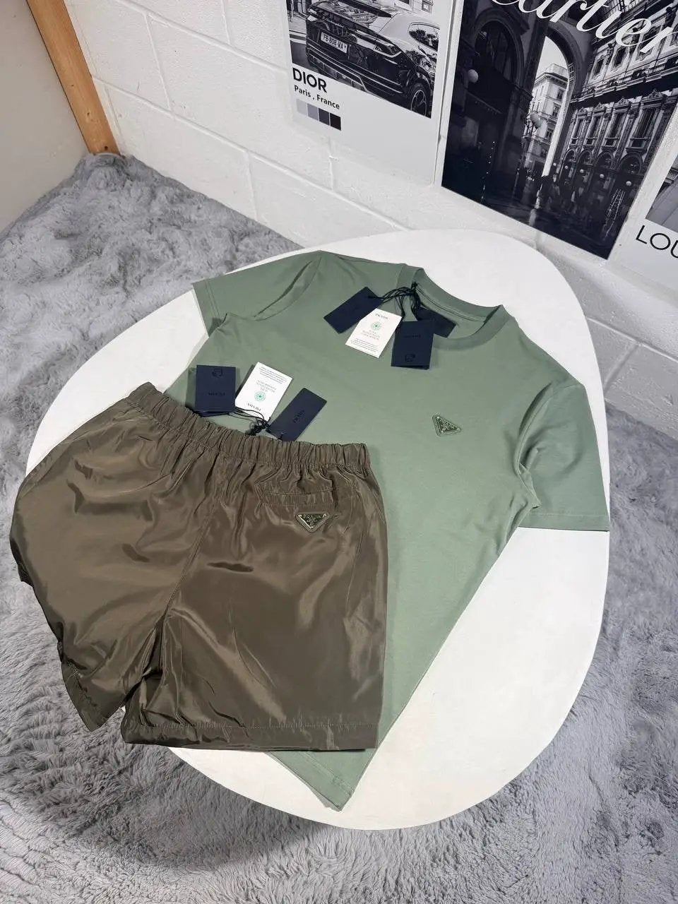 RADA BADGE SHORTSET GREEN by Stock supplier