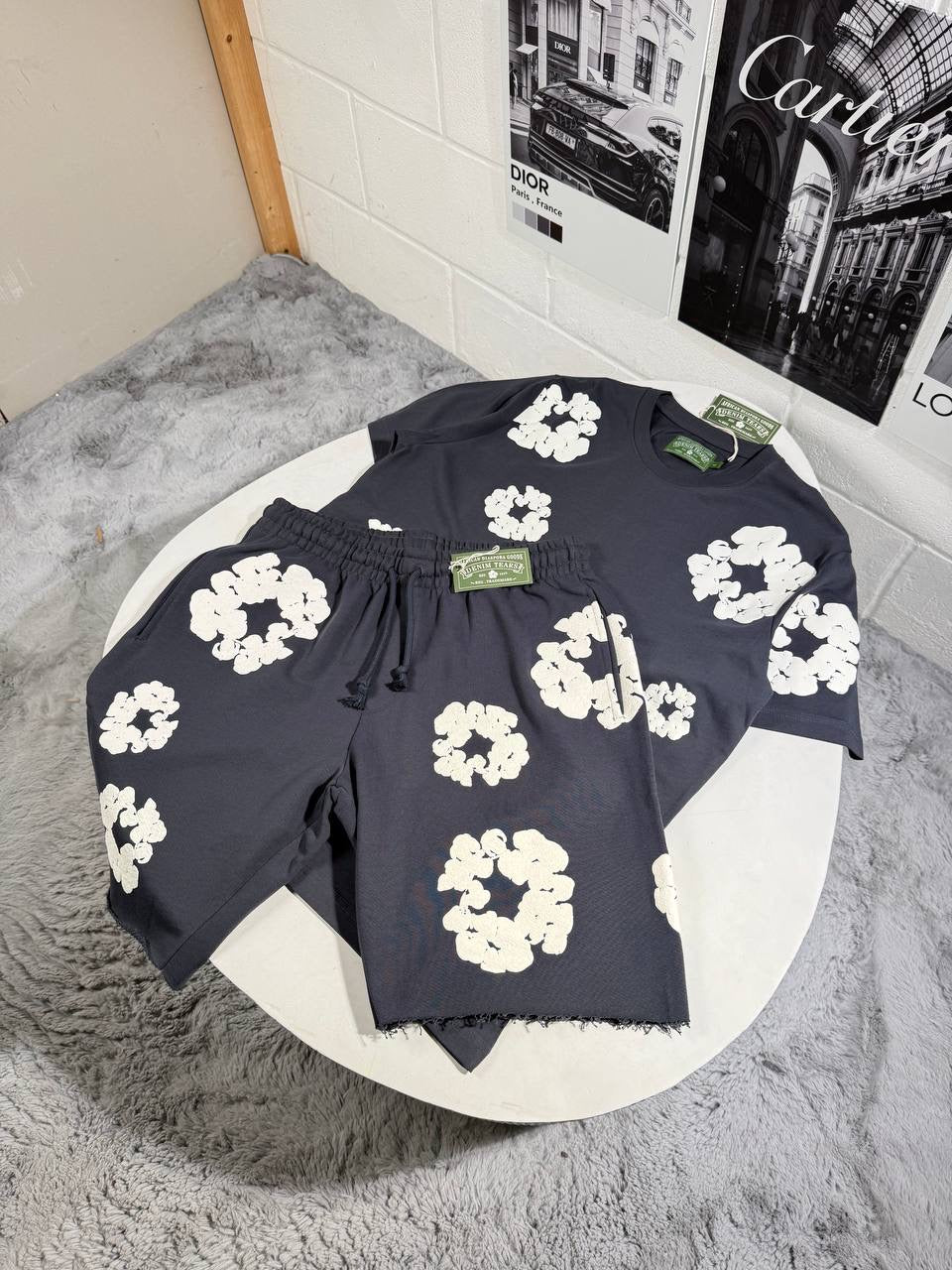 DENIM T SHORTSET