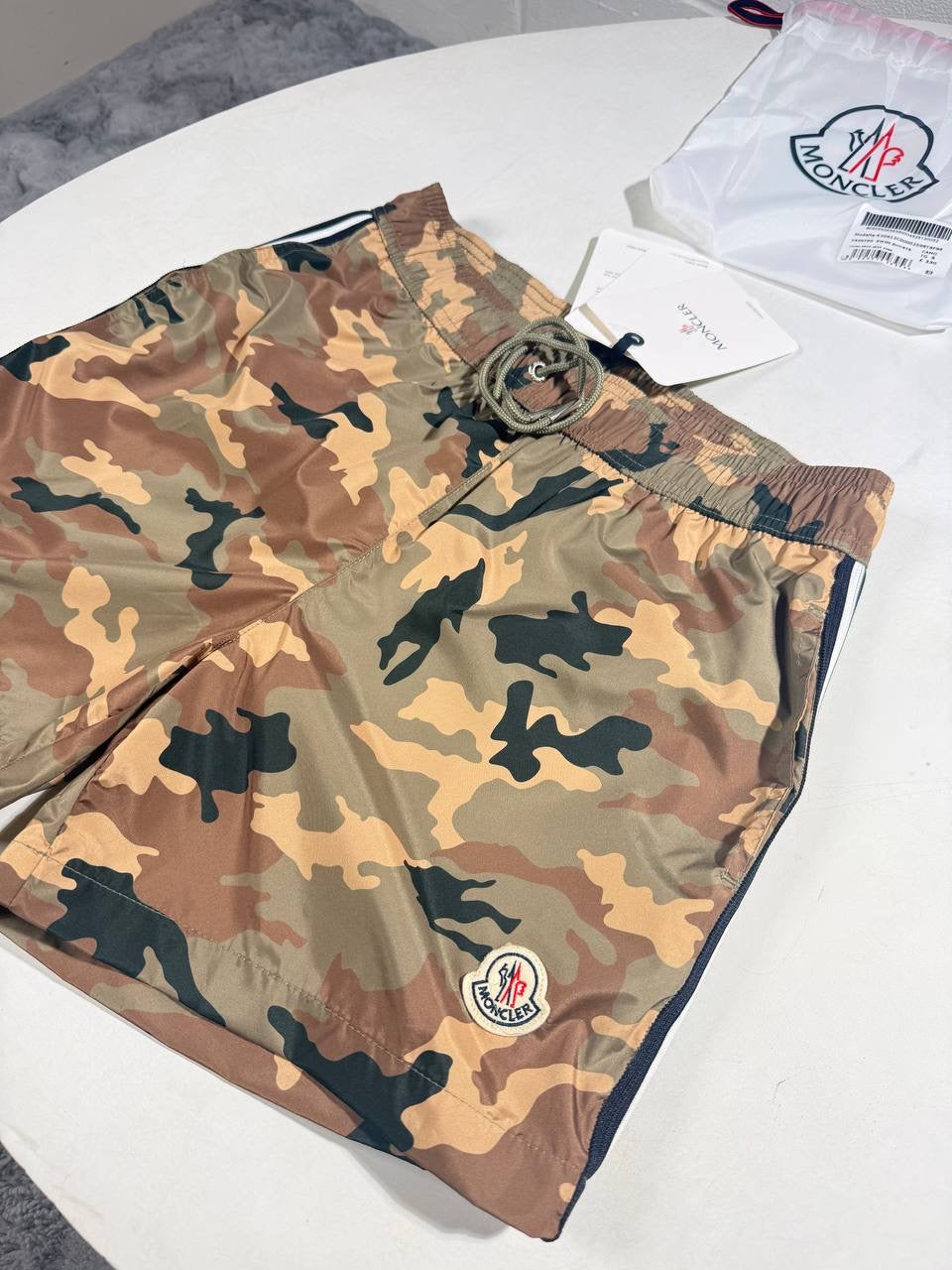 MNCLR GREEN PRINTED SHORTS
