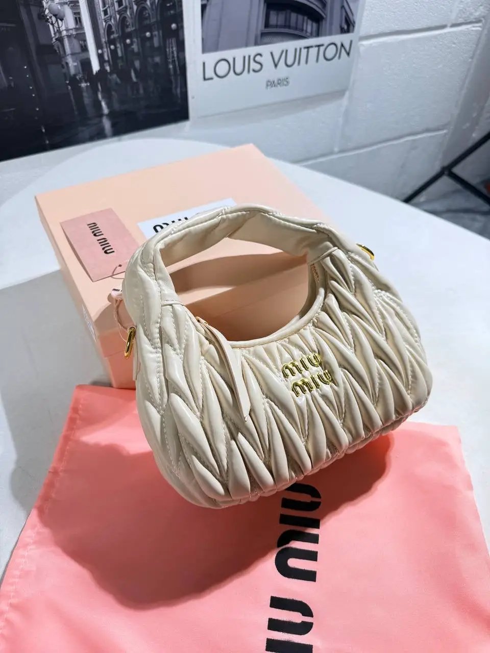 MIU MATELASSE NAPPA LEATHER BAG by Stock supplier