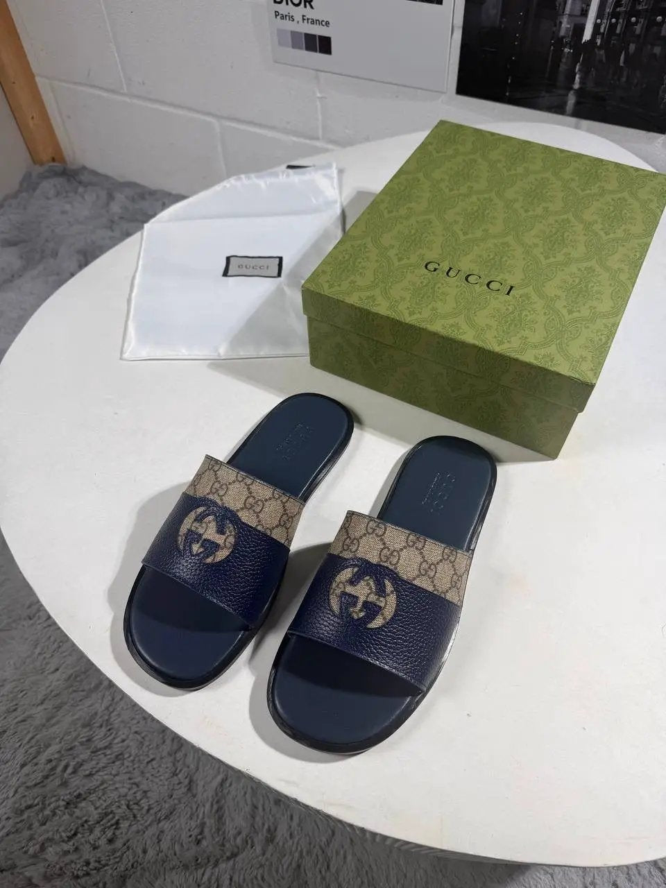 UCCI BLUE LOGO SLIDERS by Stock supplier