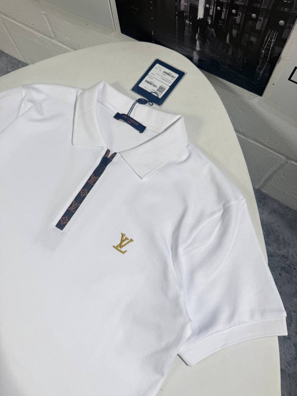 LVE ZIP PATTERN POLO