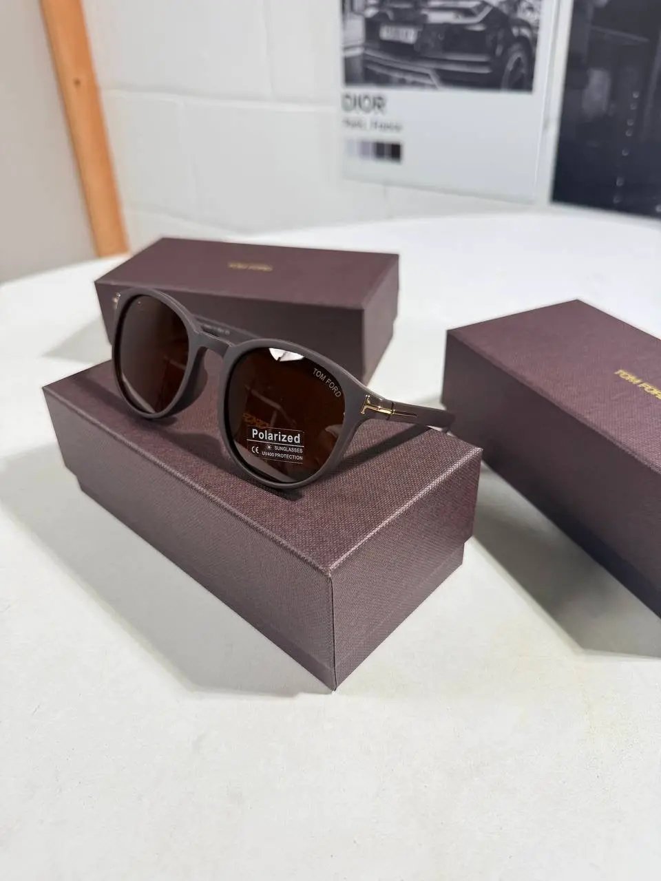 TOM F ROUND SUNGLASSES