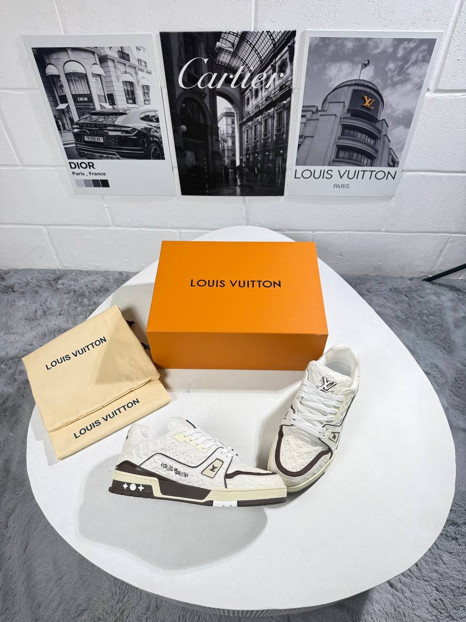 LVE TRAINERS WHITE&BROWN