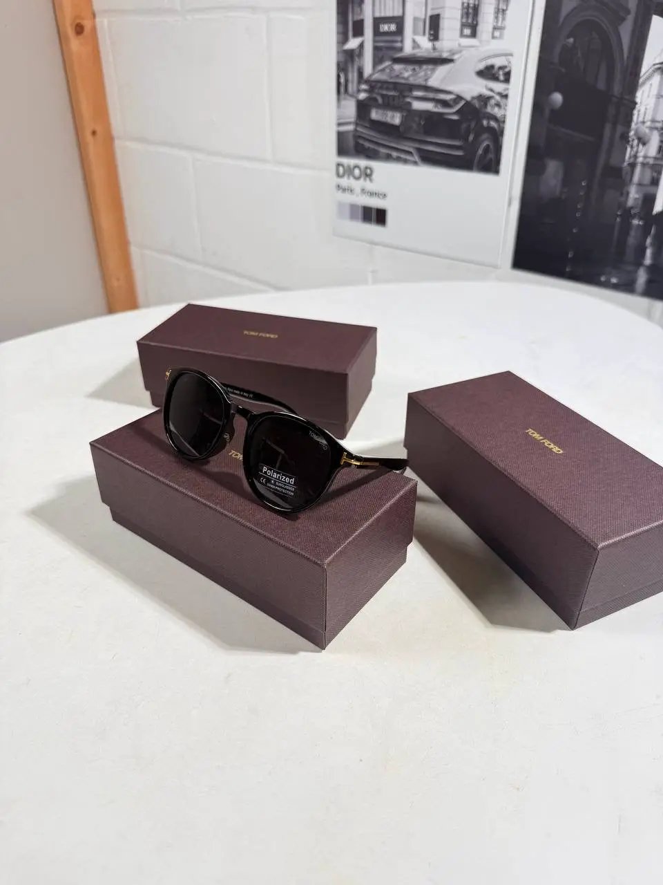TOM F ROUND SUNGLASSES