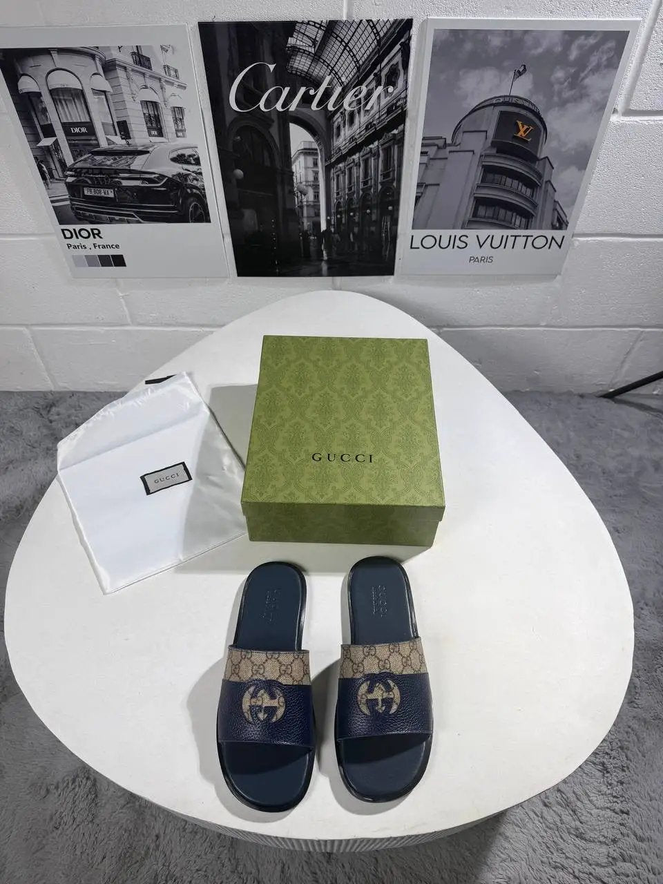 UCCI BLUE LOGO SLIDERS by Stock supplier