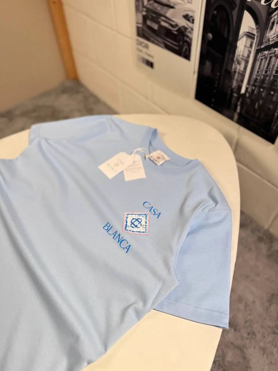 CASA T SHIRT BABY BLUE by Stock supplier
