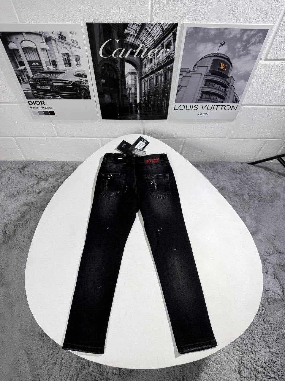 DSQ JEANS KIDS BLACK by Stock supplier