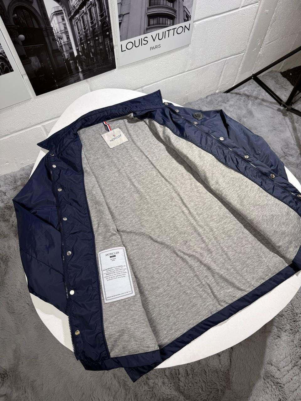 MNCLER TENIBRES DOWN SHIRT NAVY