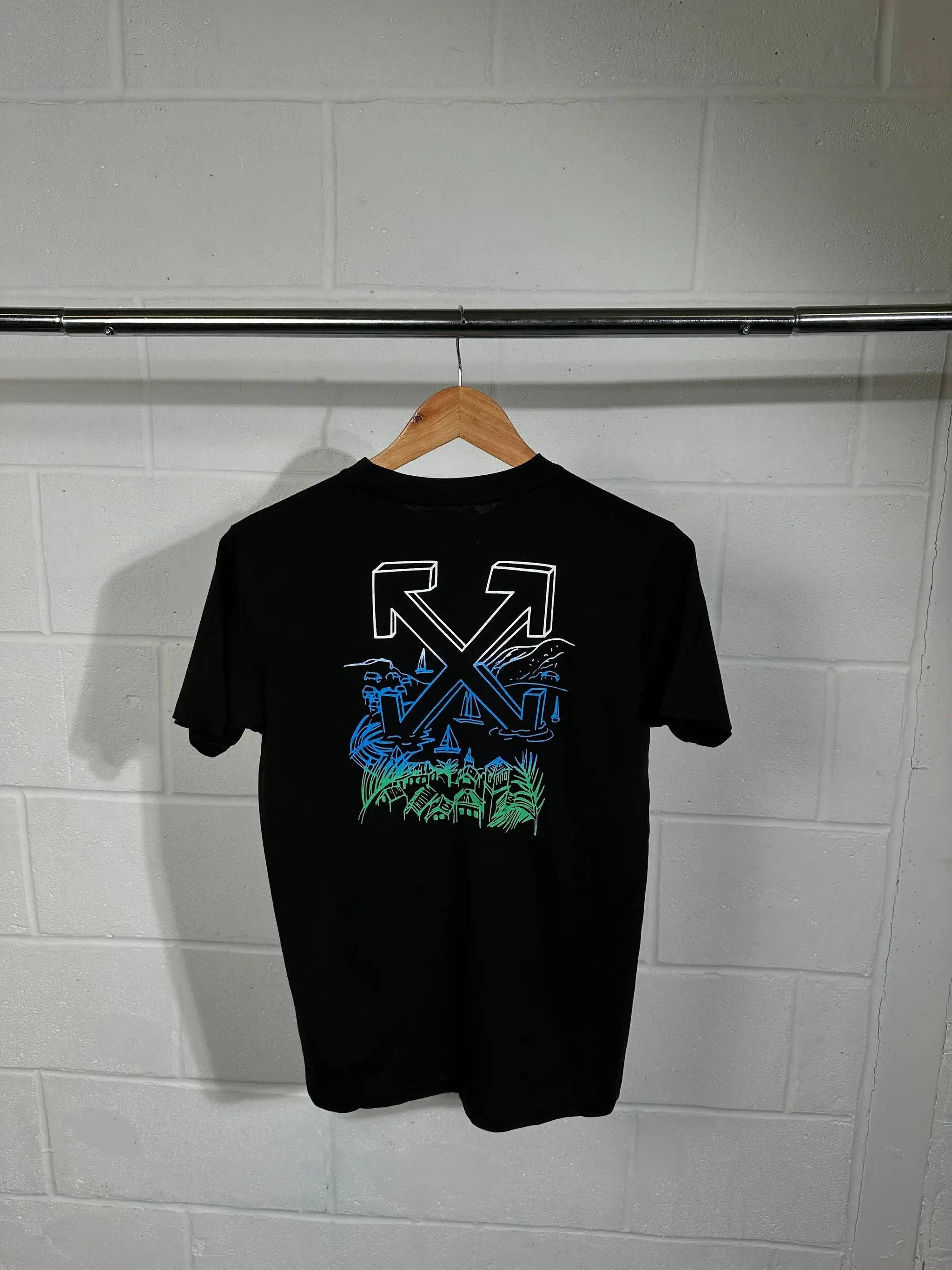Kids offwhite tshirt black by Stock supplier
