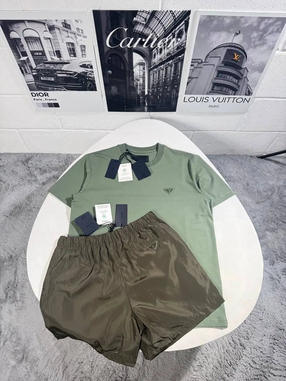 RADA BADGE SHORTSET GREEN by Stock supplier