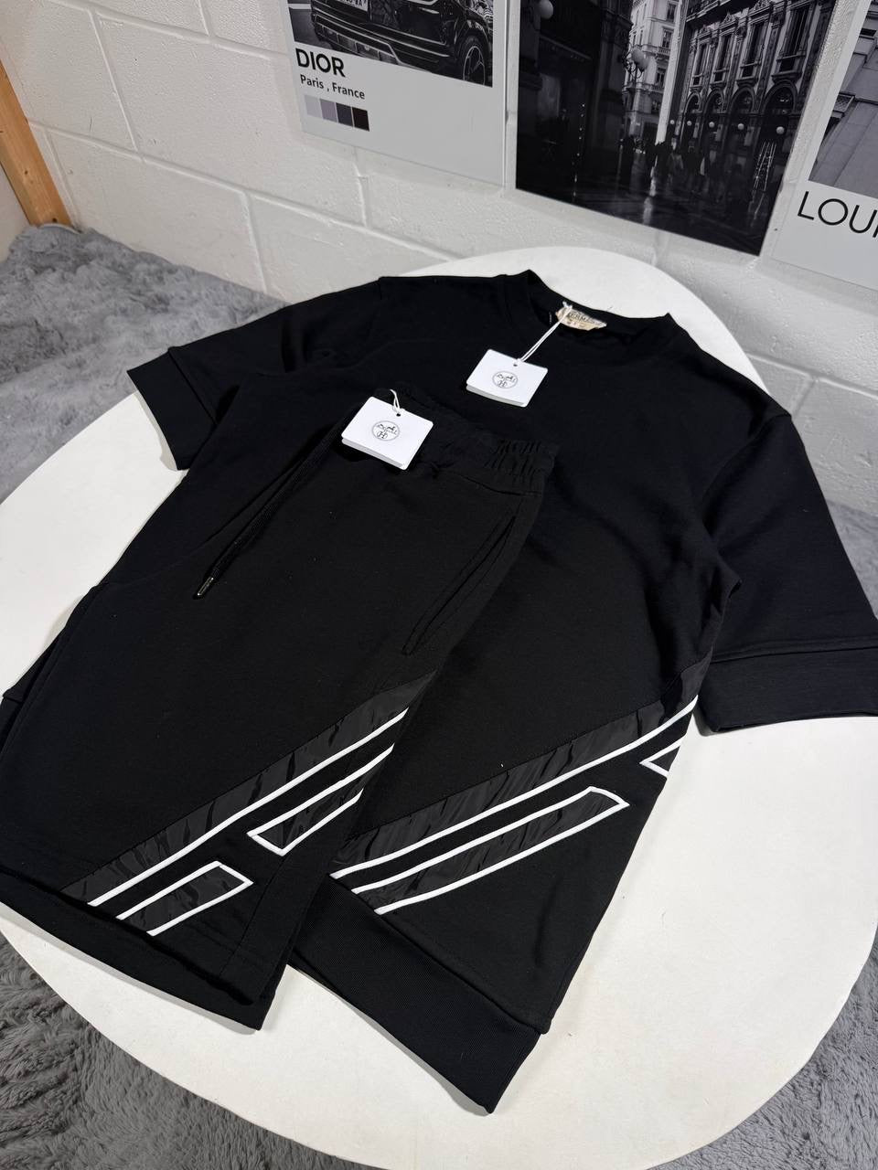 HRMS STRIPPED SHORT SET