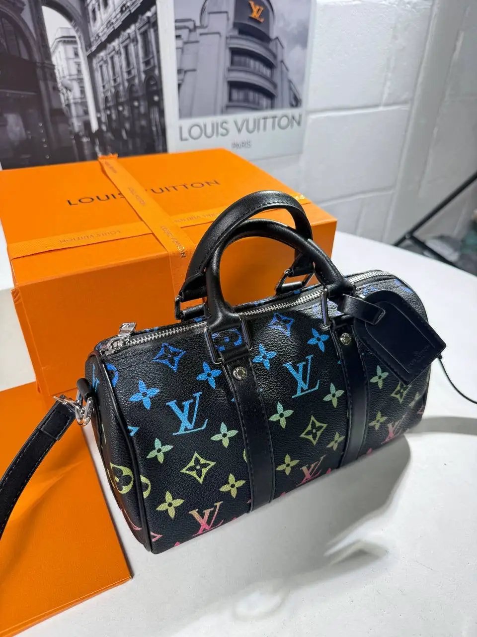 LVE BLUE MONOGRAM BAG