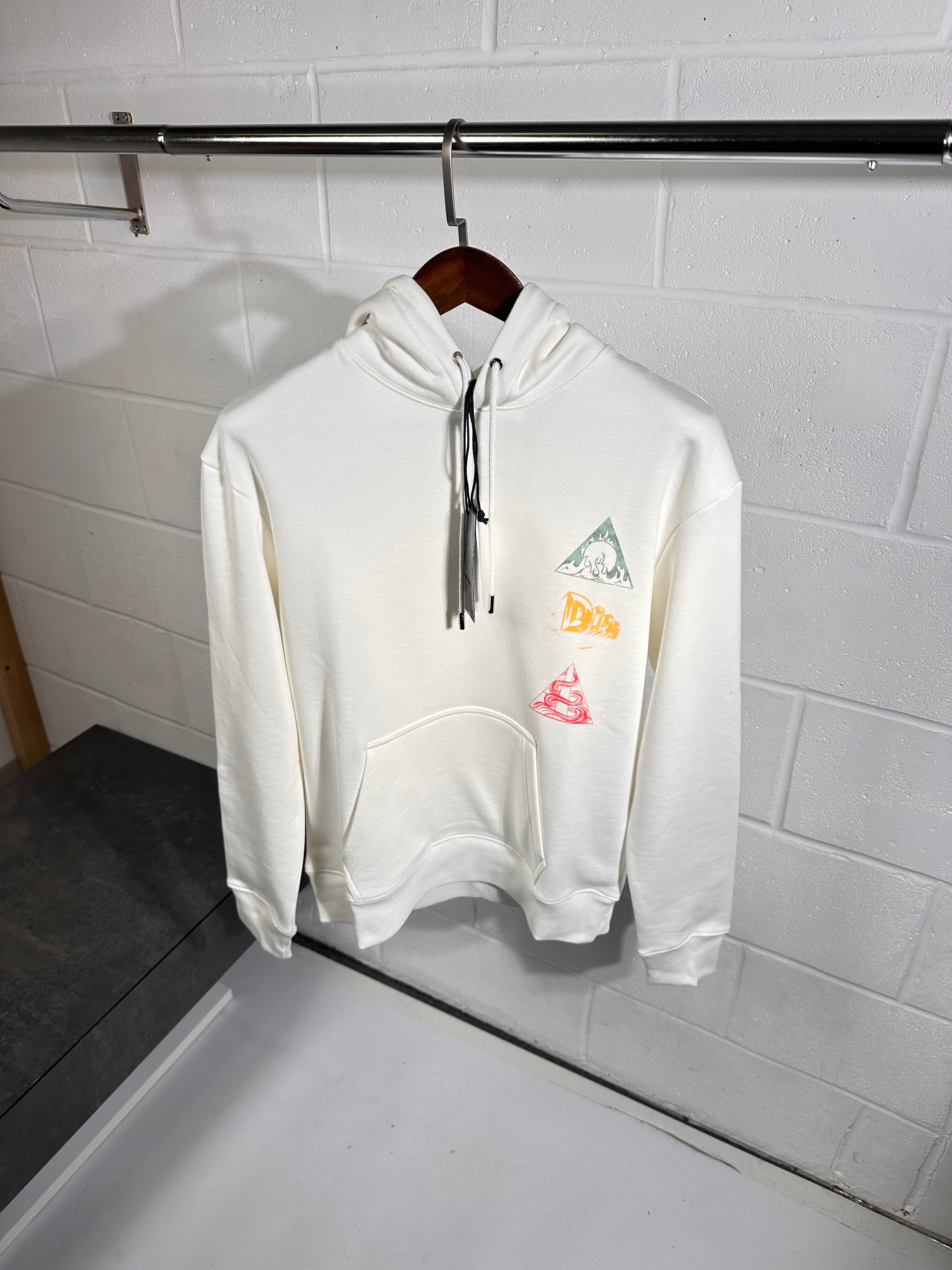 Sweat à capuche Dior blanc