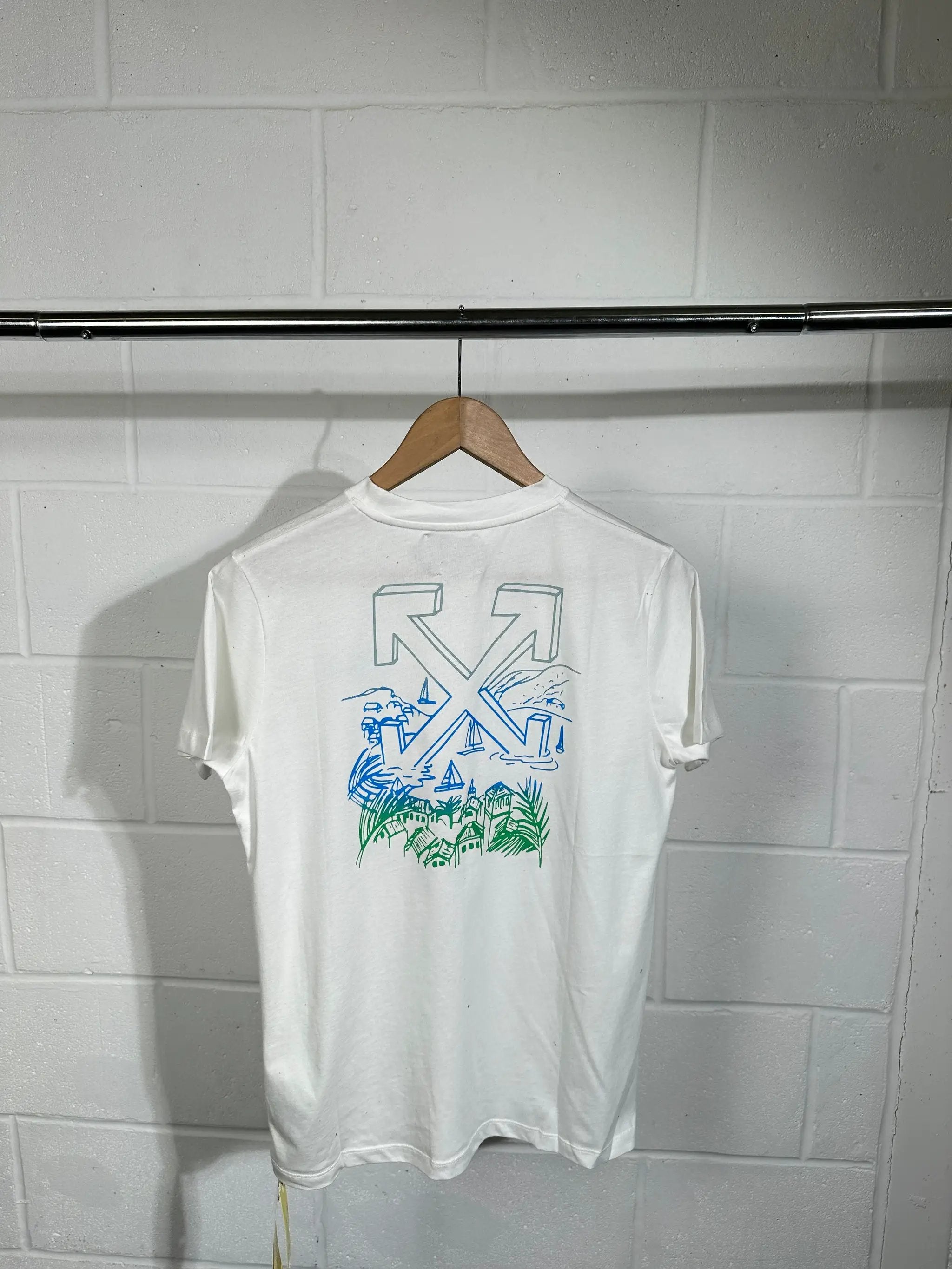 Kids offwhite tshirt white by Stock supplier
