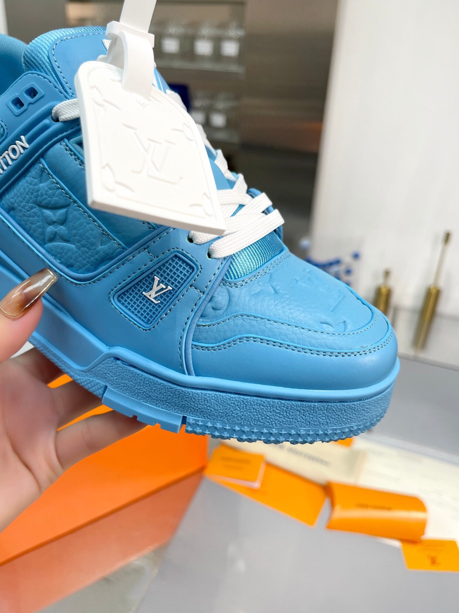LVE BLUE TRAINERS (pre-order)