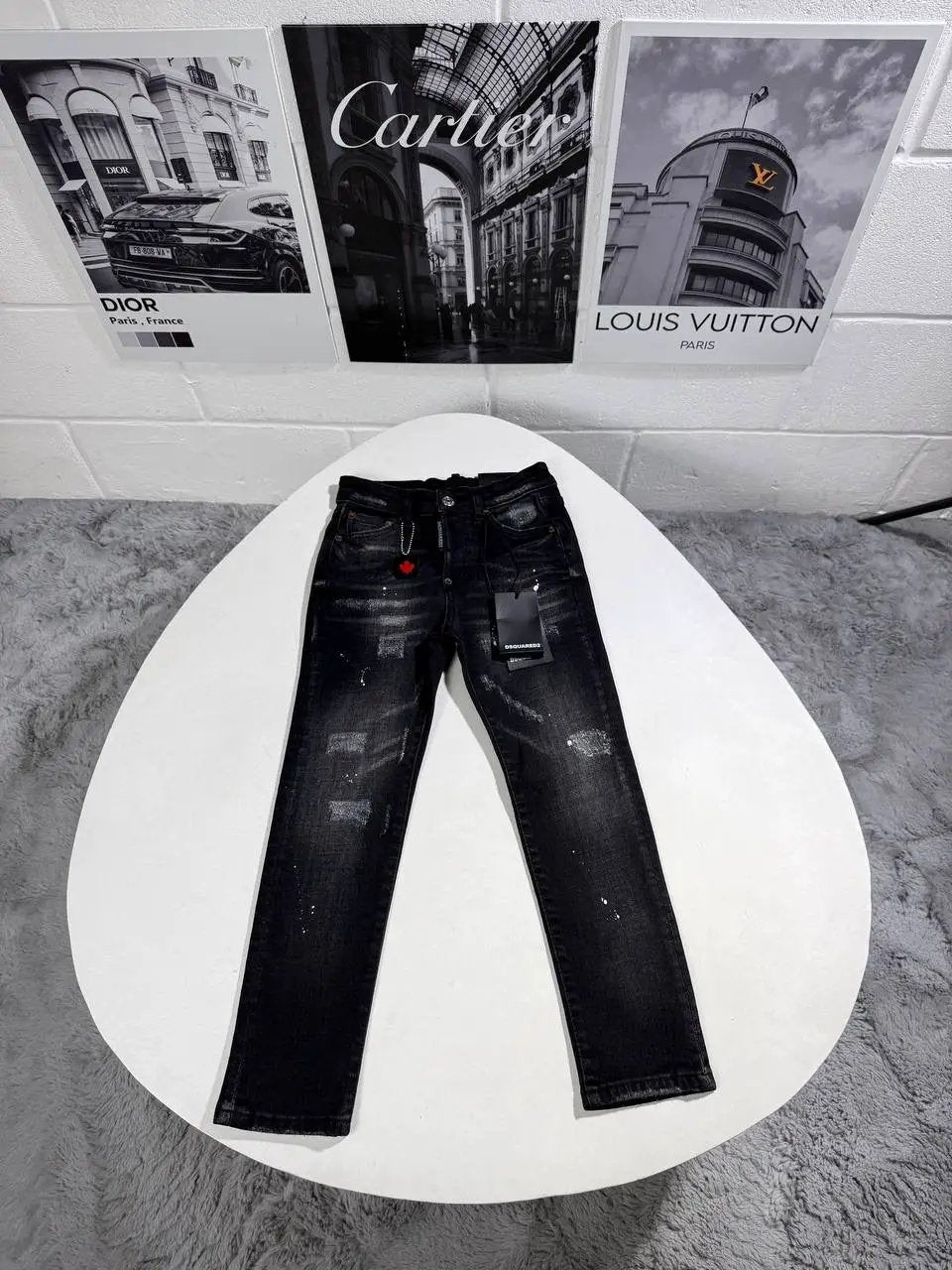 DSQ JEANS KIDS BLACK by Stock supplier