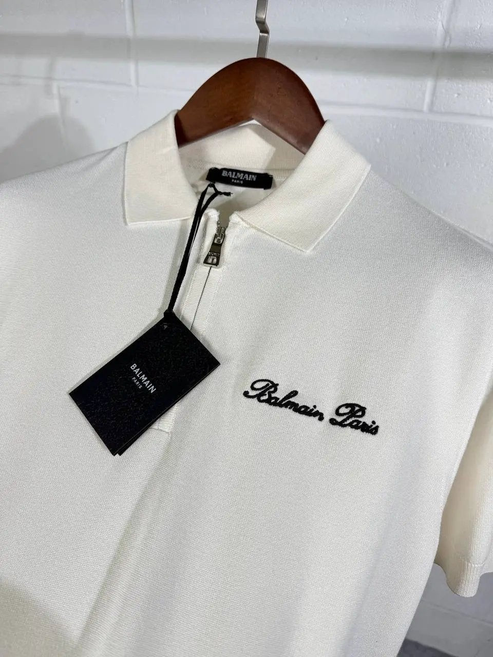 BLMN POLO WHITE KNITTED