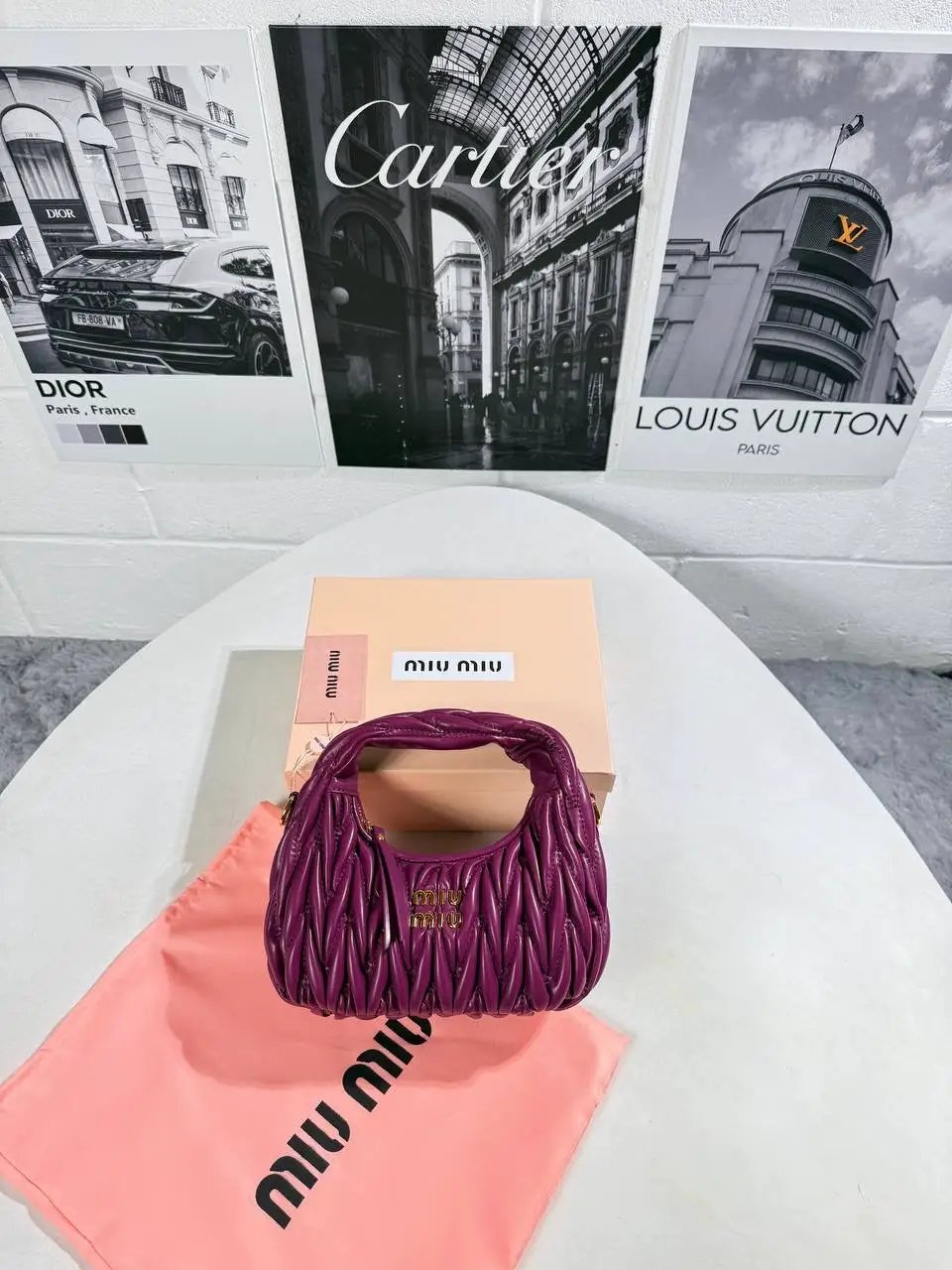 MIU MATELASSE NAPPA LEATHER BAG by Stock supplier
