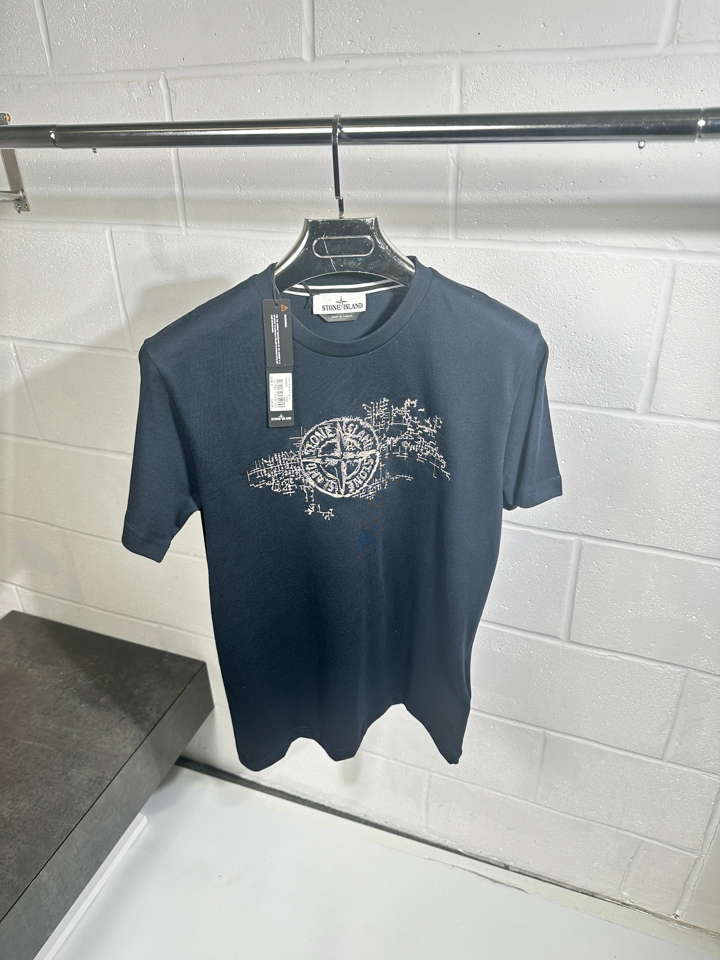 T-shirt SI bleu marine