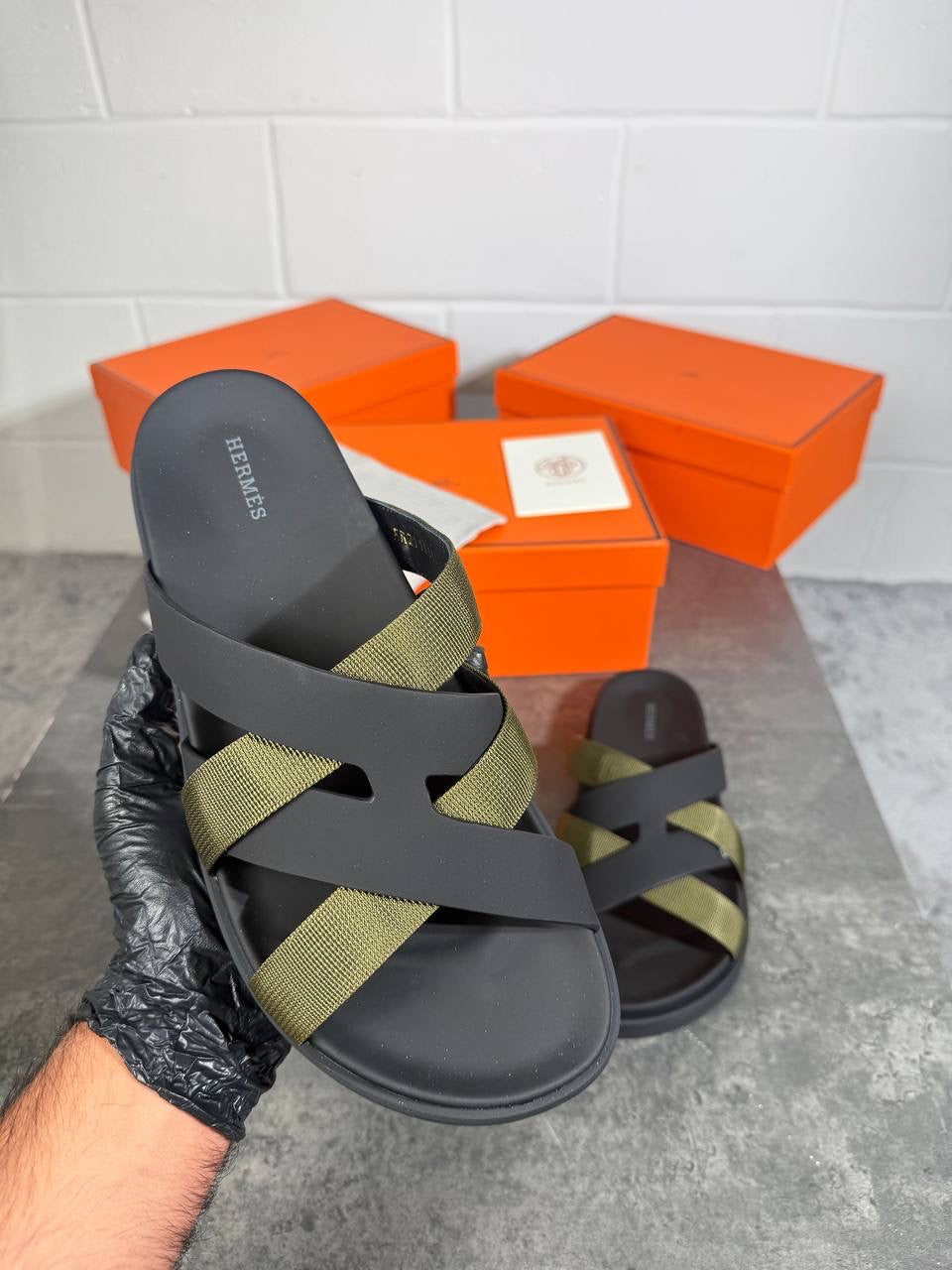 HRMS STRAP SANDALS GREEN
