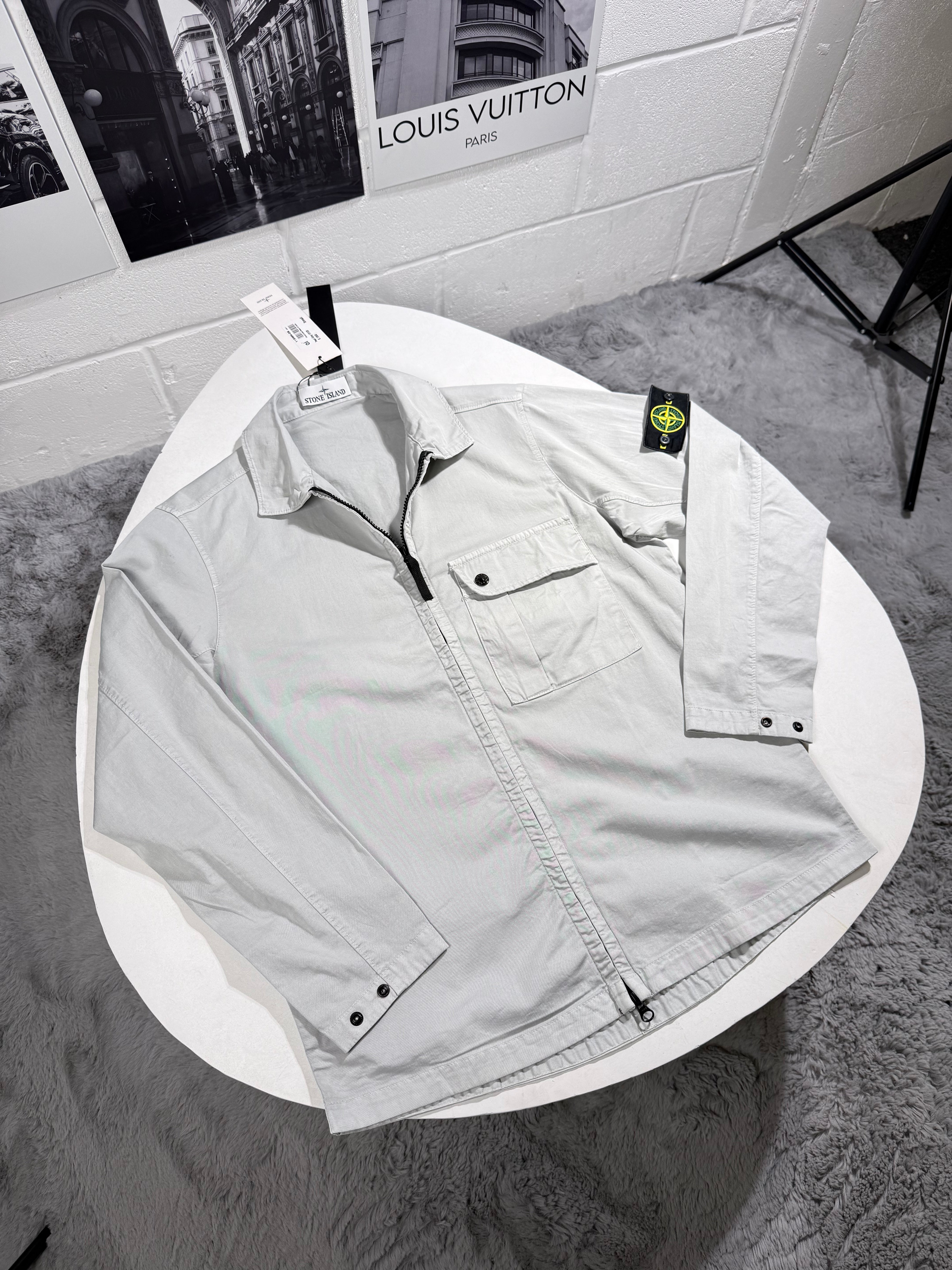 SI ZIP OVERSHIRT LITE GREY