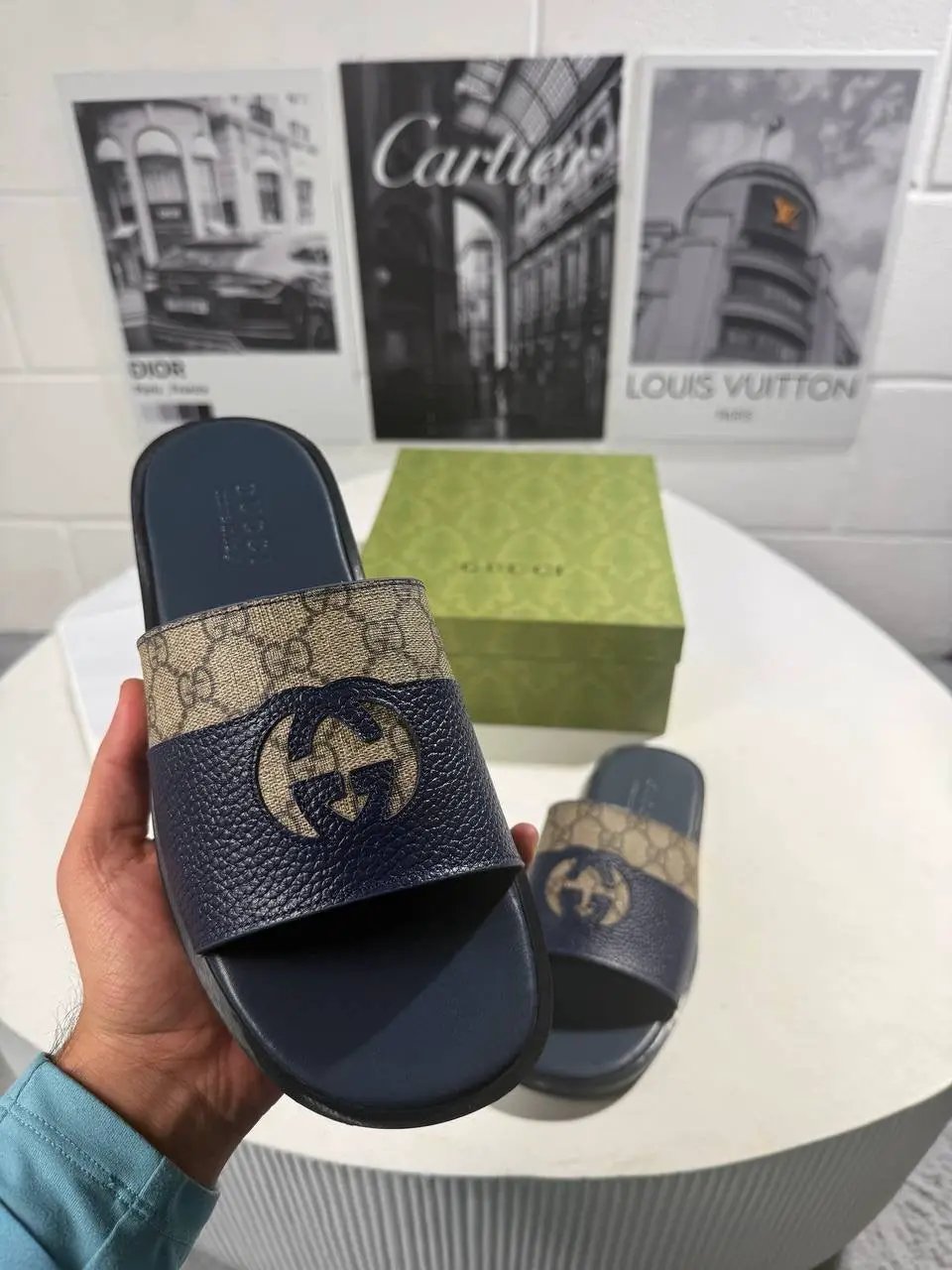 UCCI BLUE LOGO SLIDERS by Stock supplier