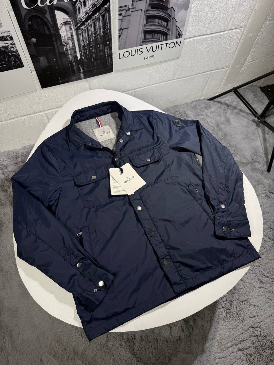 MNCLER TENIBRES DOWN SHIRT NAVY