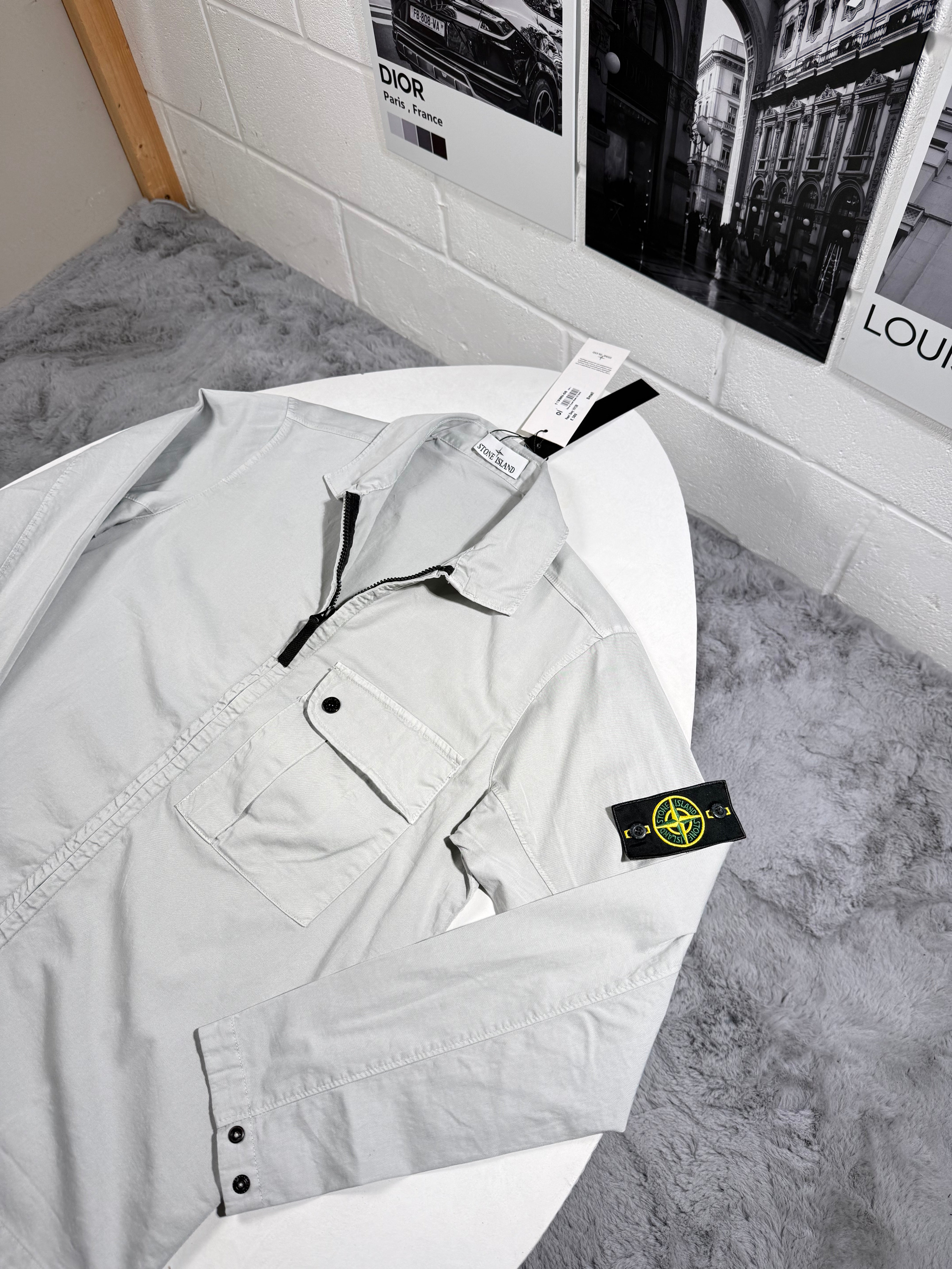 SI ZIP OVERSHIRT LITE GREY