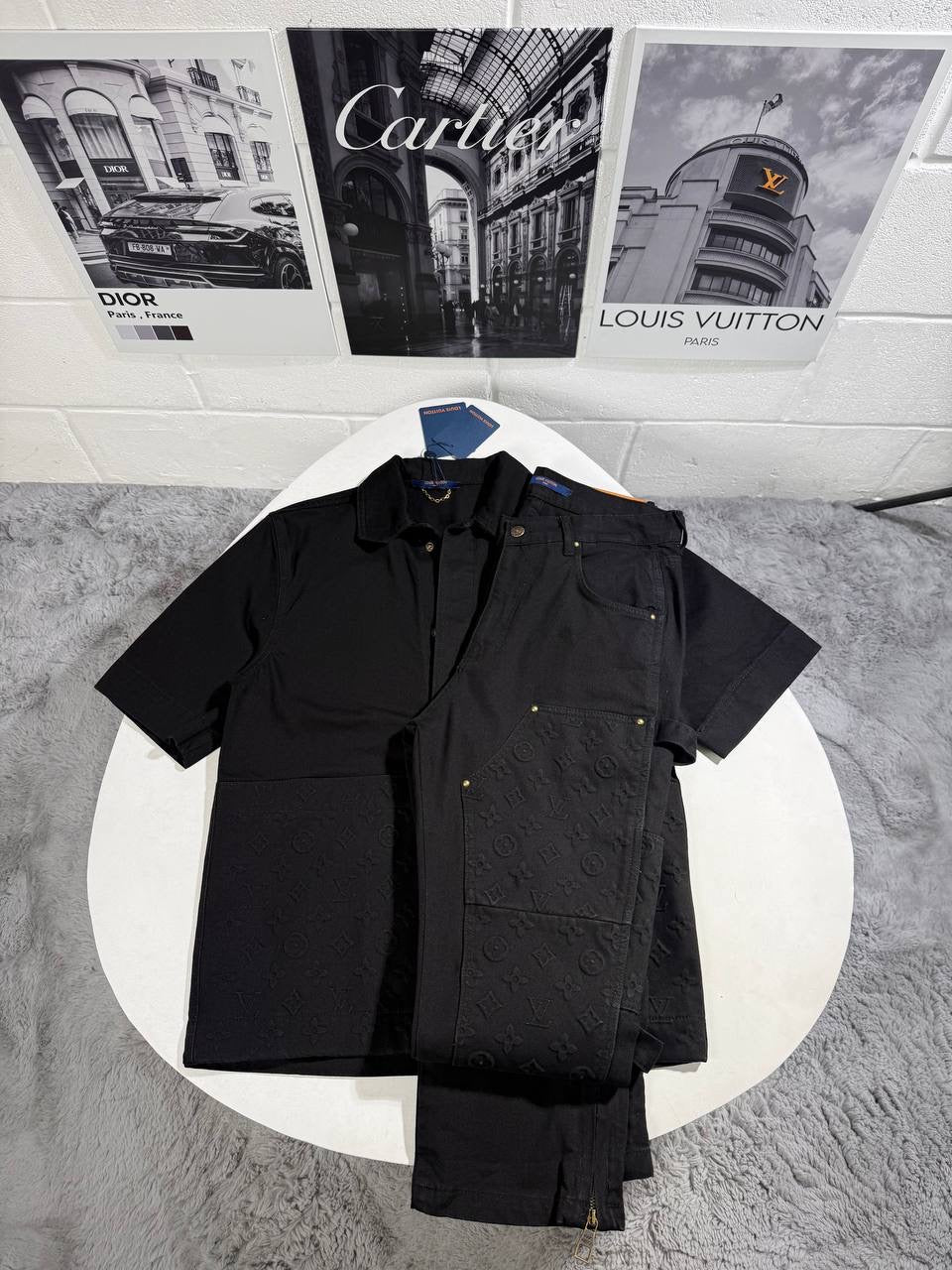 LVE DENIM MONOGRAM TRACKSUIT