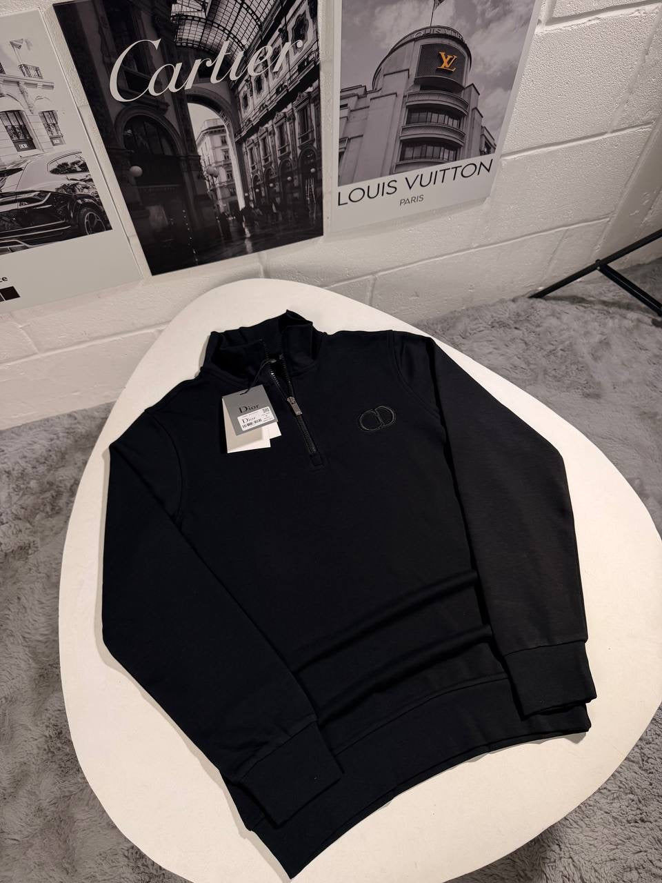 CD BLACK QUARTER ZIP