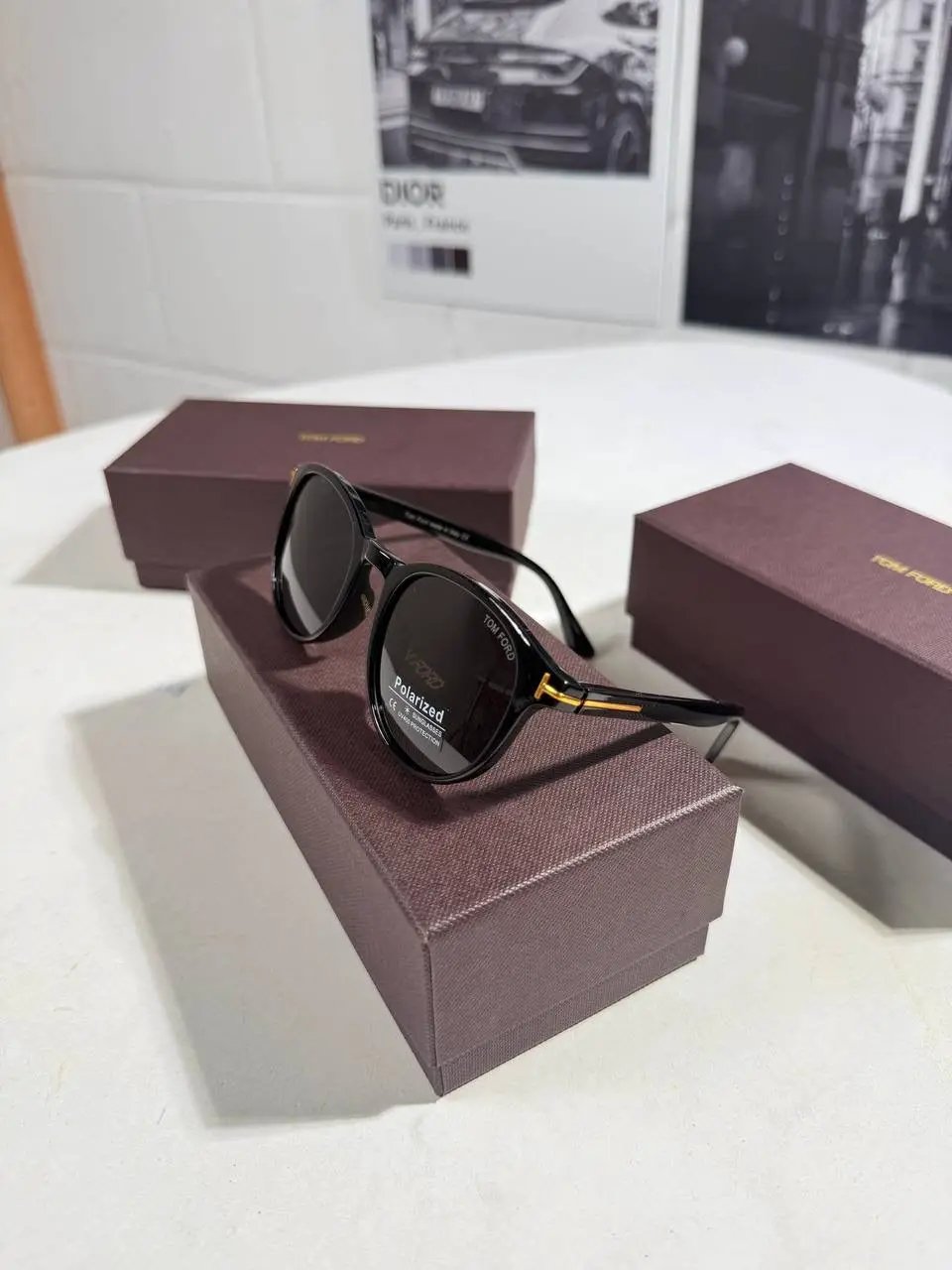 TOM F ROUND SUNGLASSES