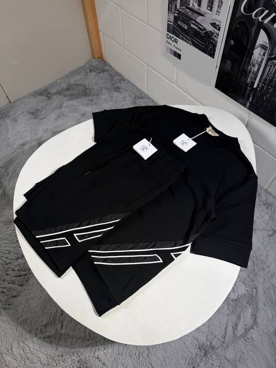 HRMS STRIPPED SHORT SET