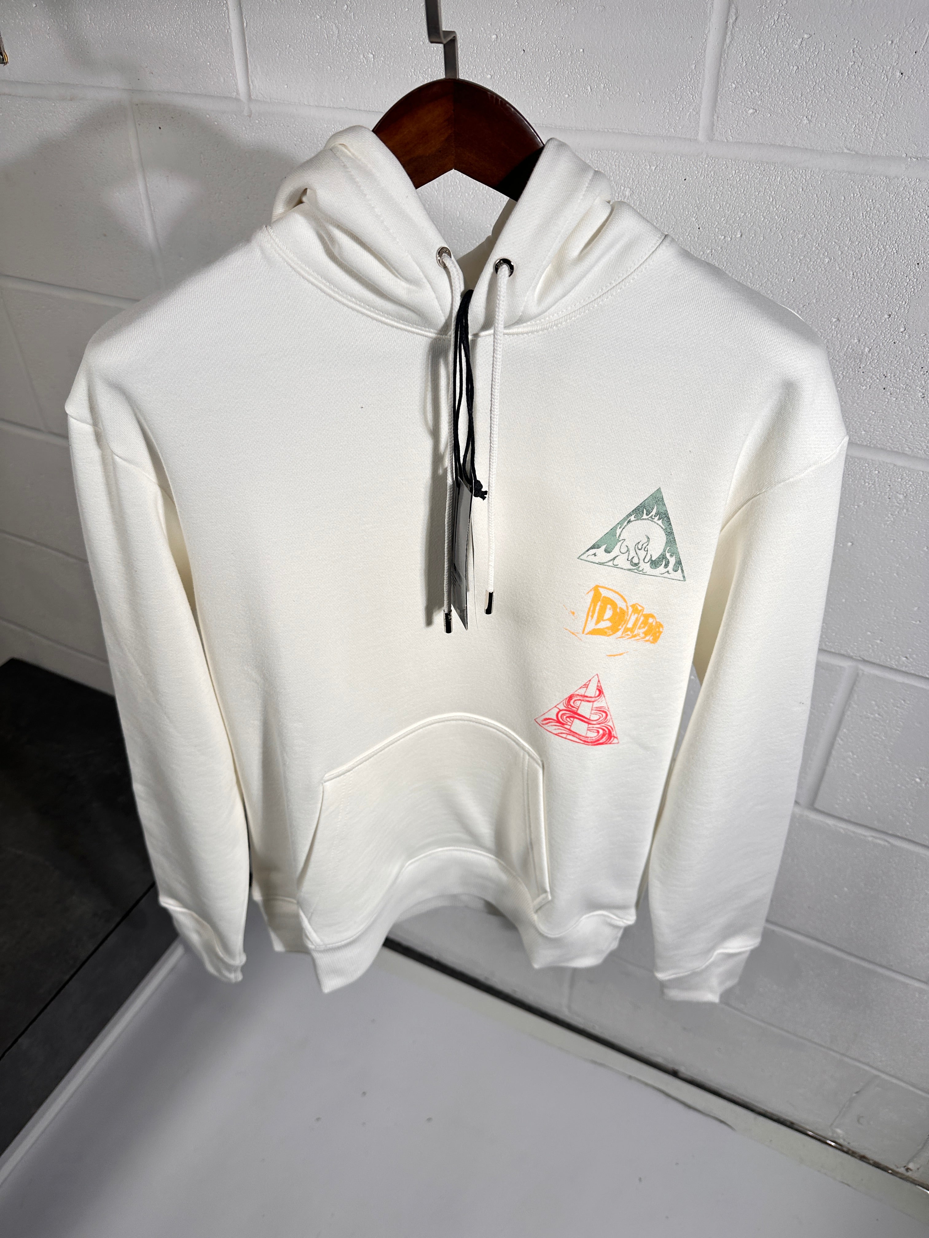 Sweat à capuche Dior blanc