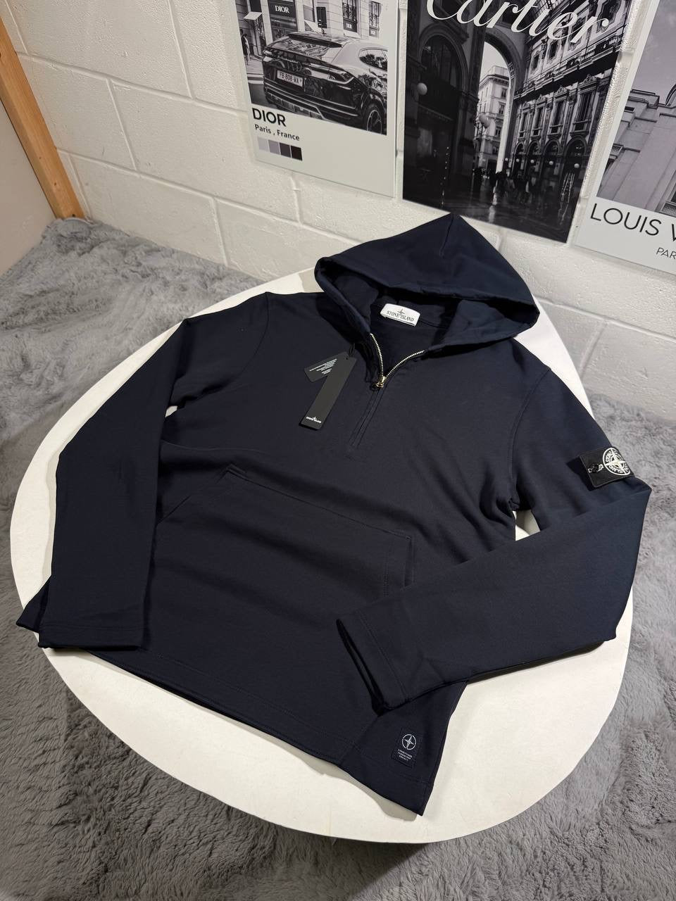 SI HALFZIP HOODIE NAVY