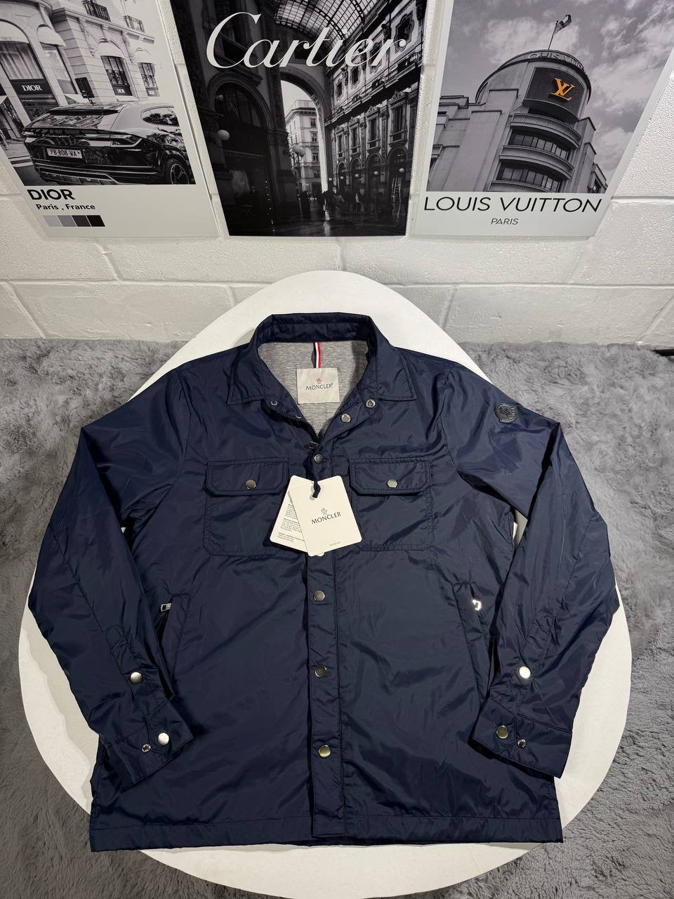 MNCLER TENIBRES DOWN SHIRT NAVY