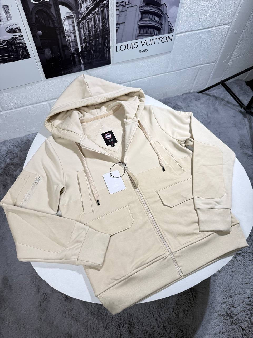 CG FERRIS HOODIE BEIGE