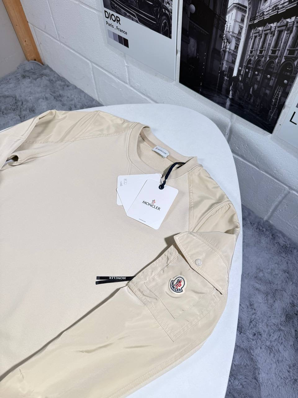 MNC CREWNECK JUMPER BEIGE