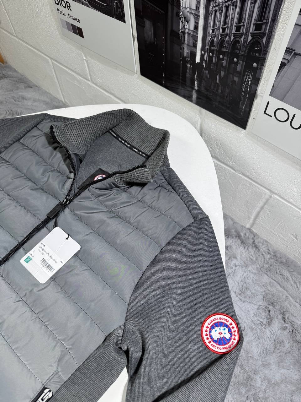CG HYBRIDGE FULL ZIP GREY