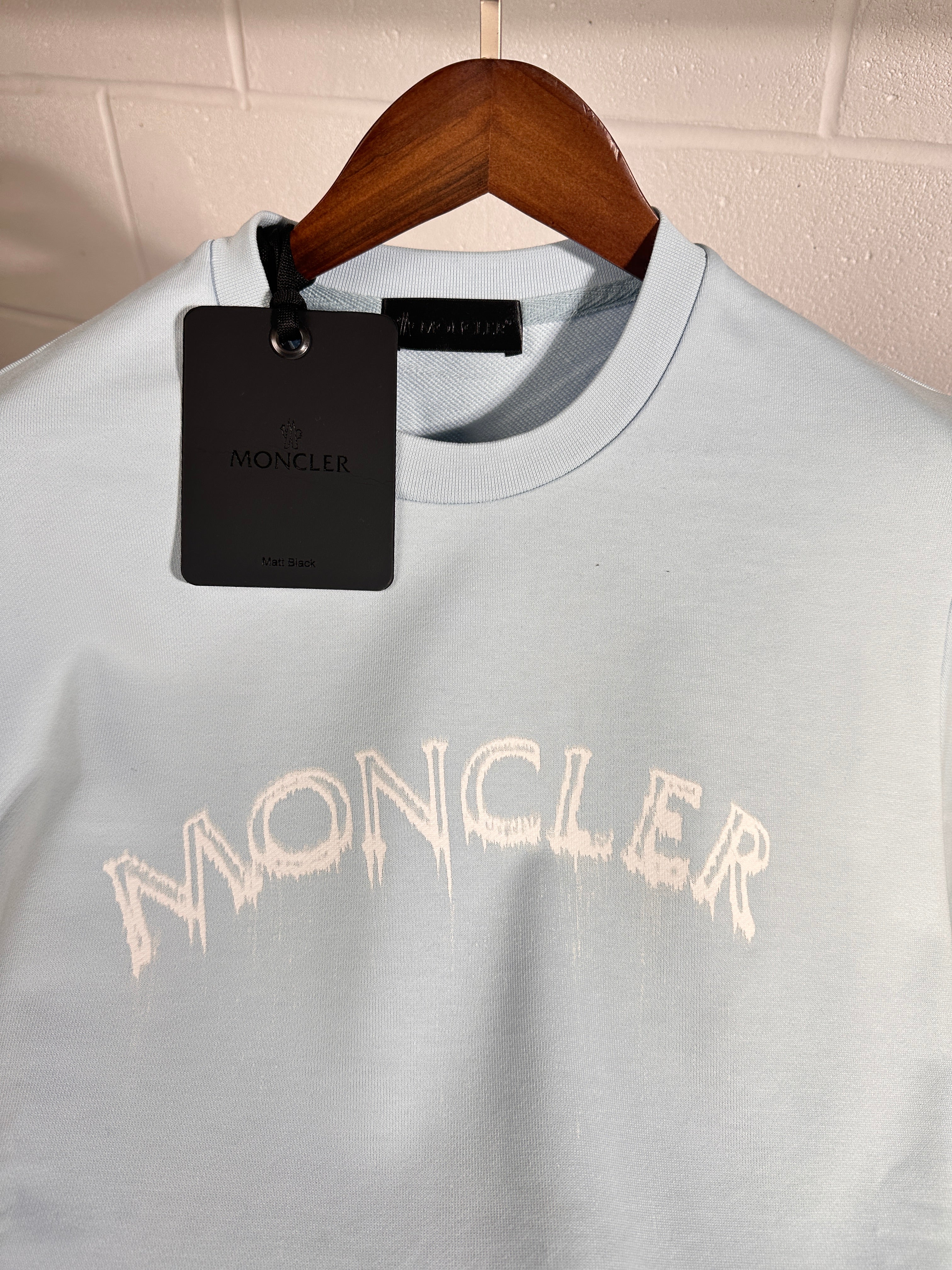 Sweat-shirt Moncler bleu bébé