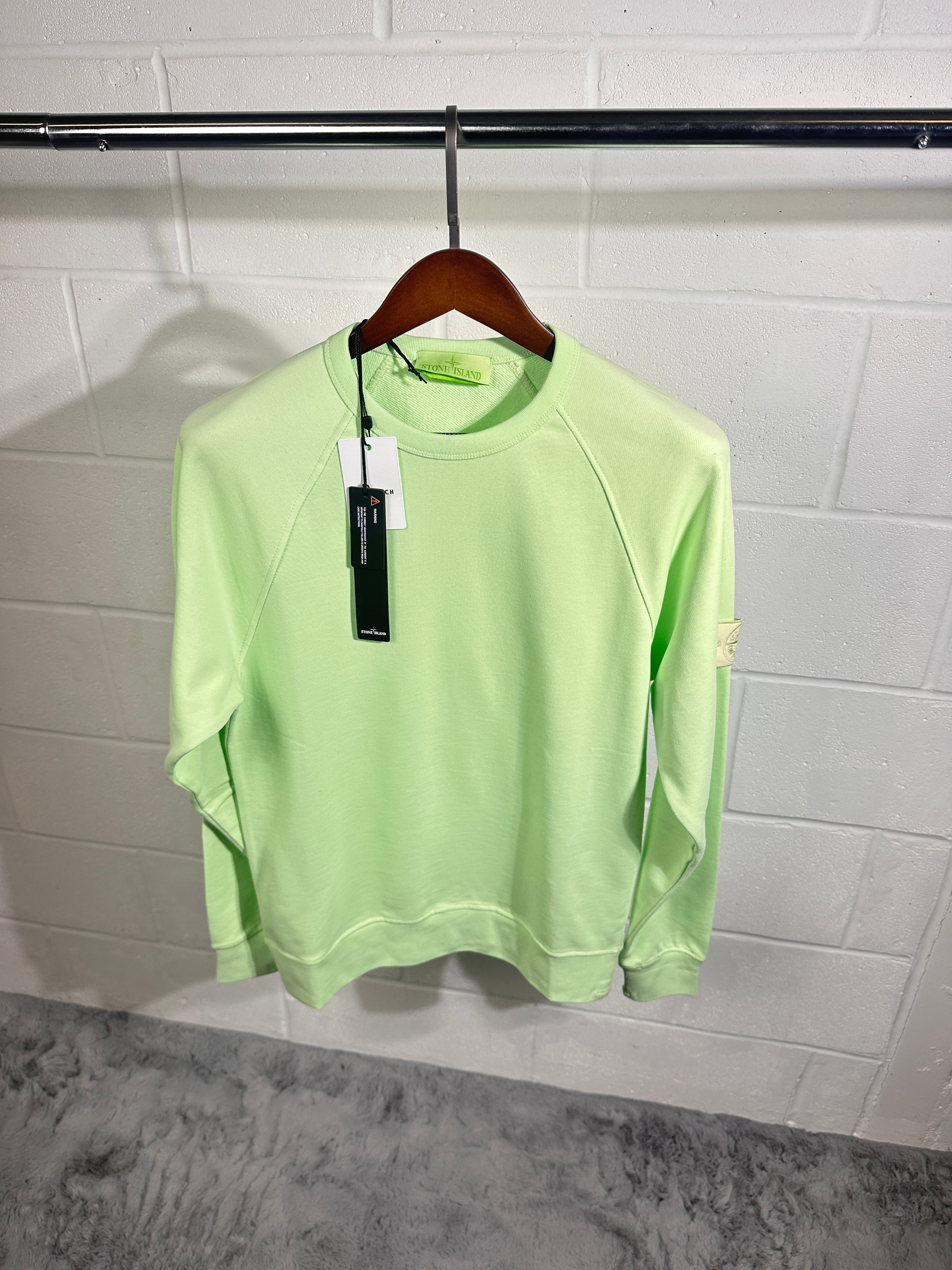 Sweat-shirt avec logo fantôme de Stone Island menthe clair