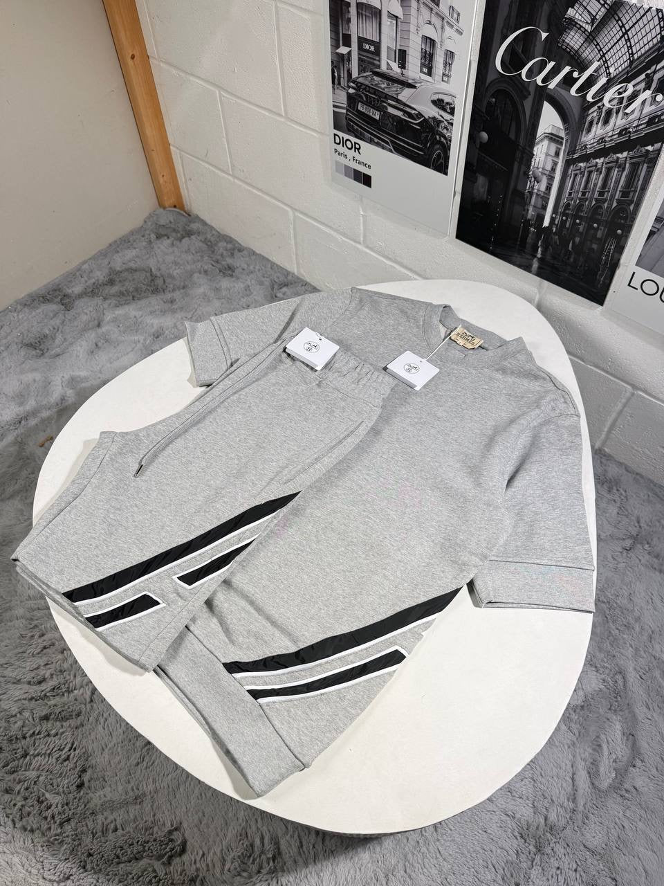 HRMS STRIPPED SHORT SET