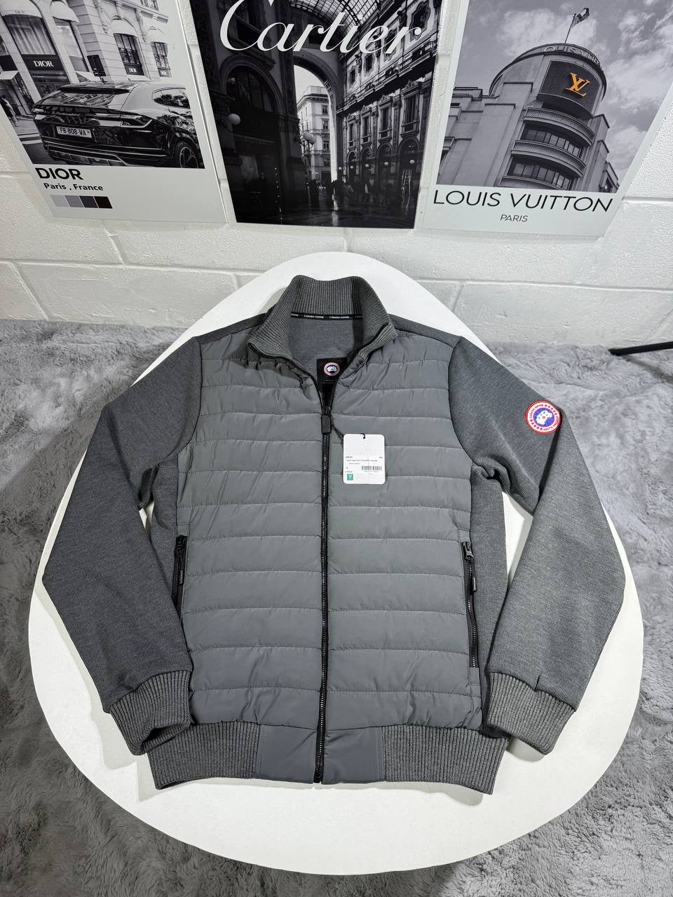 CG HYBRIDGE FULL ZIP GREY