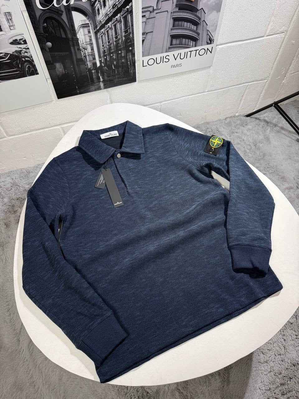 SI COLLARD JUMPER NAVY