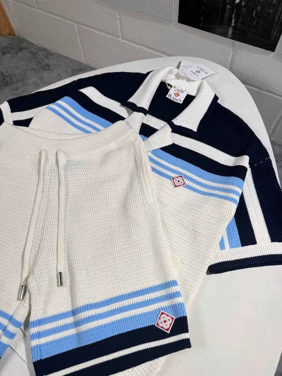 CASA KNITTED SHORTSET