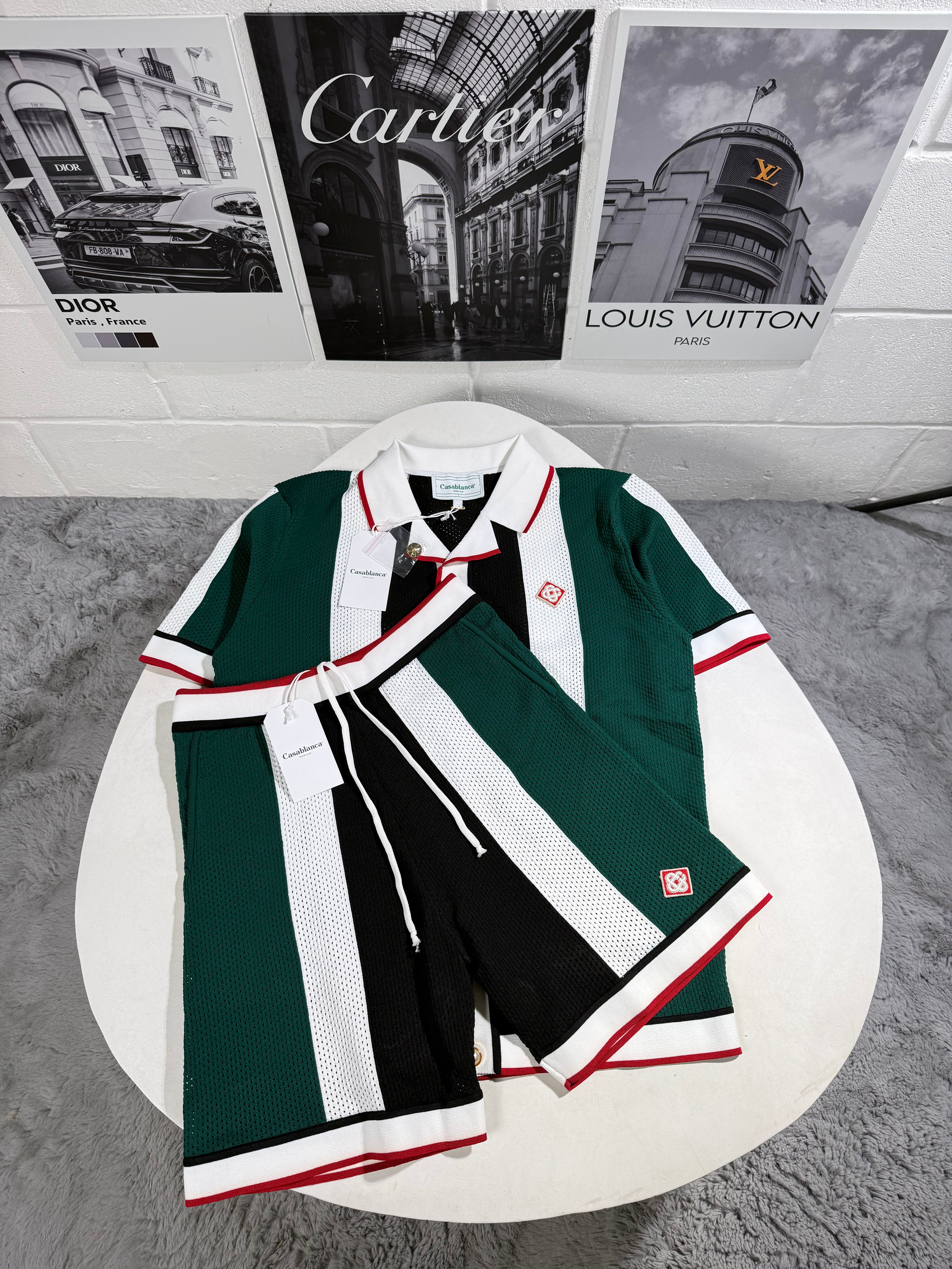 CASA KNITTED SHORTSET