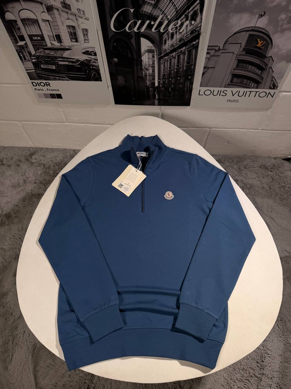 MNC QUARTER ZIP BLUE